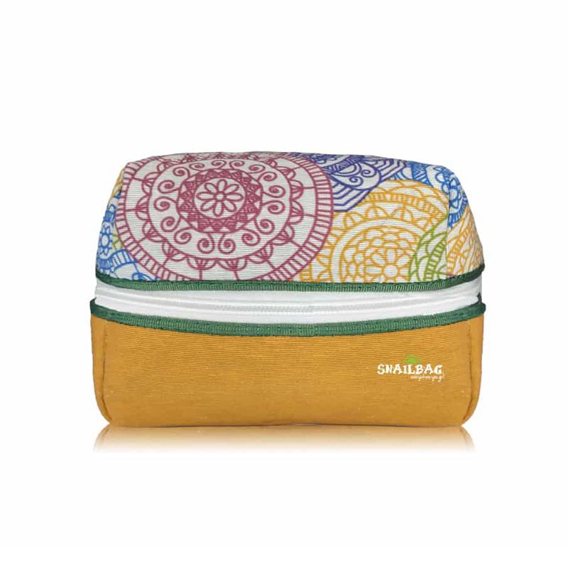 Bolsa porta alimentos Mandalas, muy cómoda y original ¡con 2 tupper!