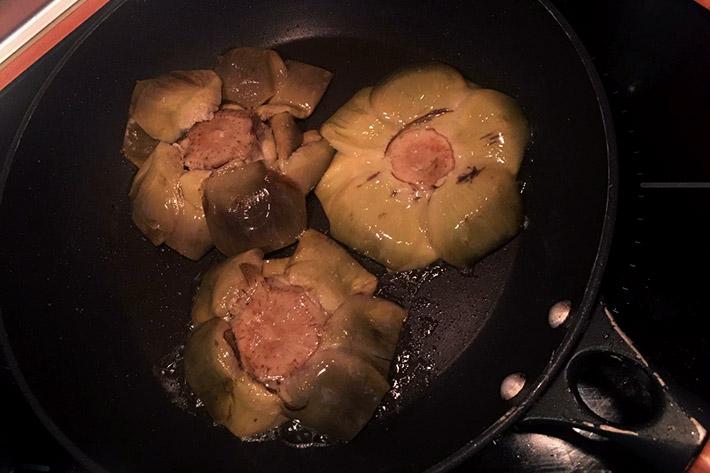 ALCACHOFAS A LA SARTEN