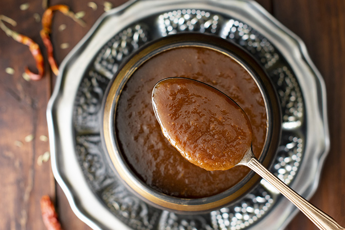 chutney de tamarindo spice and colour