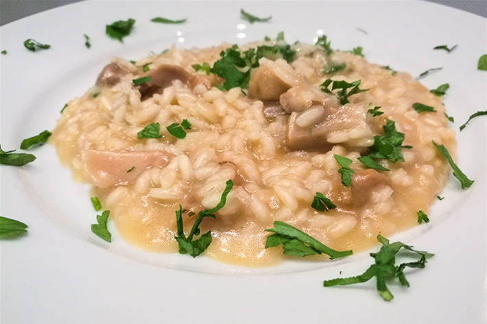 Risotto de boletus edulis