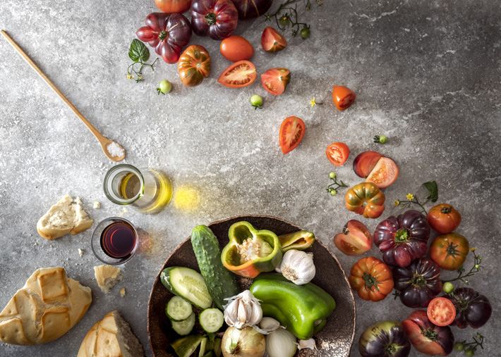 Ingredientes gazpacho tradicional