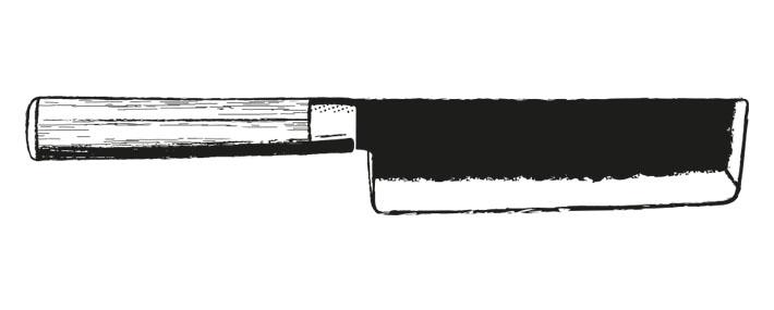 Cuchillo japonés Kotai tipo puntilla 10 cm. de hoja