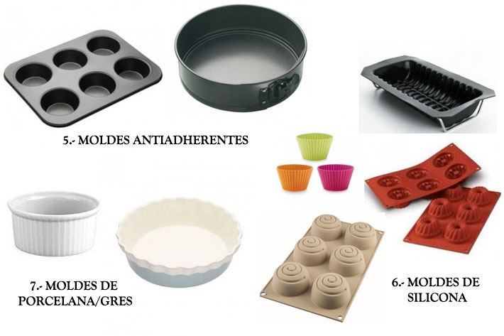 Tipos de moldes de silicona para repostería -canalHOGAR