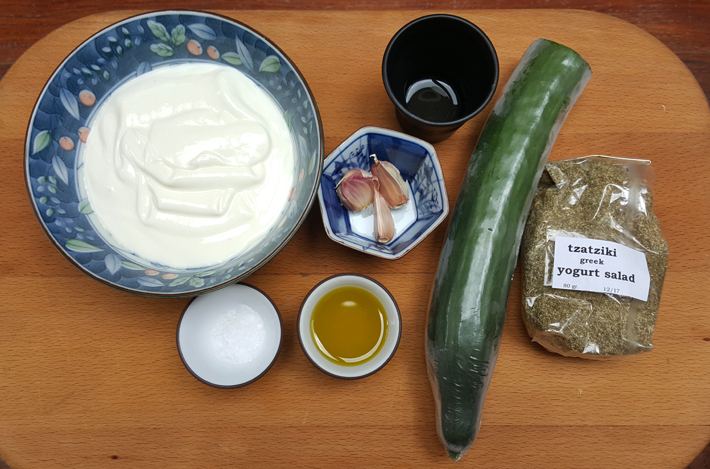 INGREDIENTES TZATZIKI